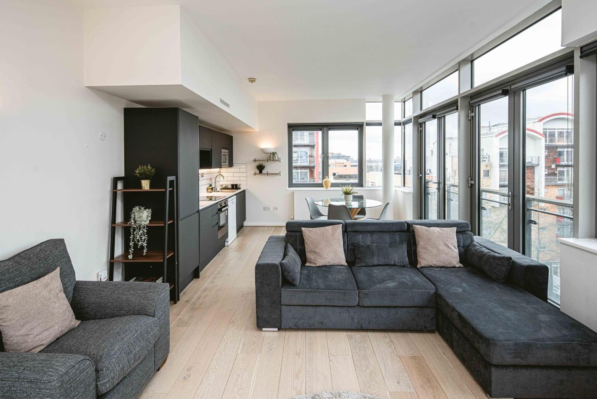 Beautiful Penthouse Apartment With Private Terrace In Greenwich Peninsula London Exterior photo